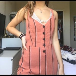 orange striped jumpsuit